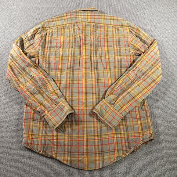 Just Keep Livin Mens Plaid Button Up Long Sleeve Shirt Size Medium - Picture 5 of 7